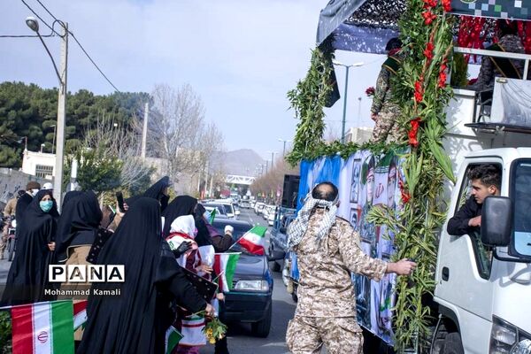 تشییع پیکر شهید گمنام در شهرهای محلات و نیم ور
