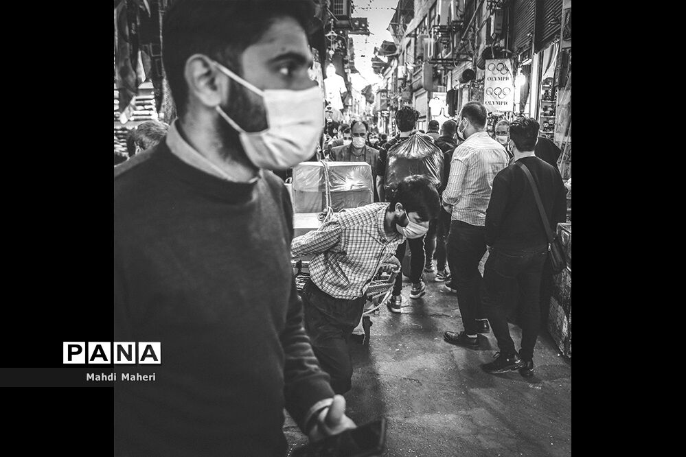 بازار تهران در روزهای زرد کرونایی