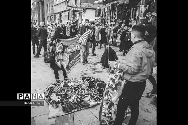 بازار تهران در روزهای زرد کرونایی