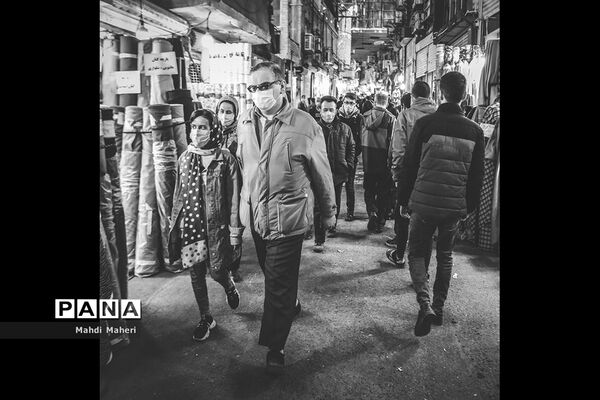 بازار تهران در روزهای زرد کرونایی