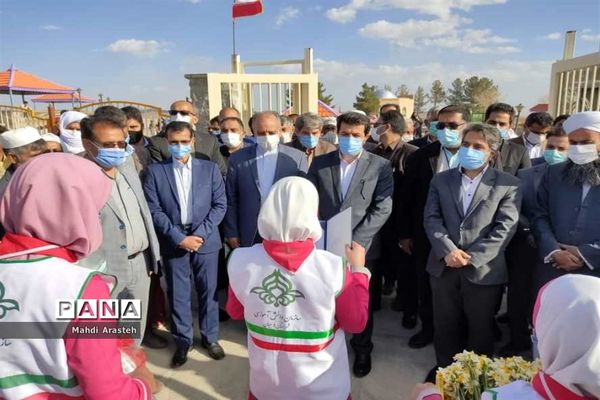 افتتاح آموزشگاه 6 کلاسه روستای طاغان شهرستان مرزی درمیان