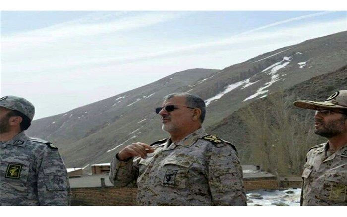 بازدید فرمانده نیروی زمینی سپاه از مرز‌های شمال غرب کشور