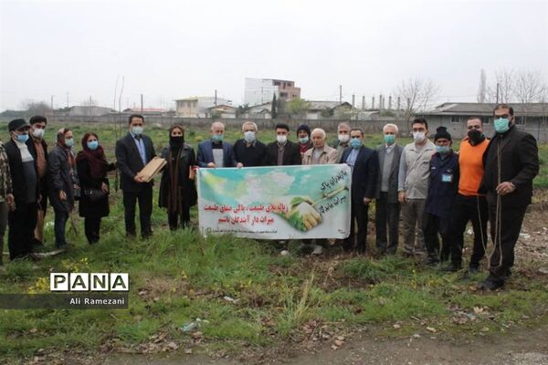 کاشت نهال در امامزاده صالح کوچکسرای قائم‌شهر