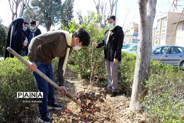 آیین کاشت درخت در آموزش و پرورش اسلامشهر