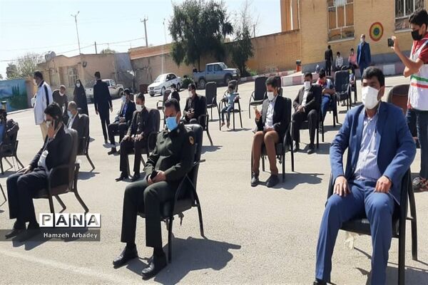 برگزاری مراسم هفته درختکاری درمدارس  شهرستان حمیدیه