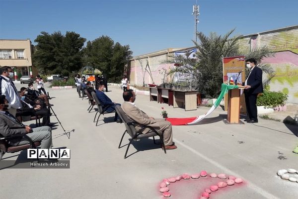 برگزاری مراسم هفته درختکاری درمدارس  شهرستان حمیدیه