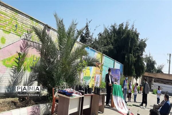 برگزاری مراسم هفته درختکاری درمدارس  شهرستان حمیدیه