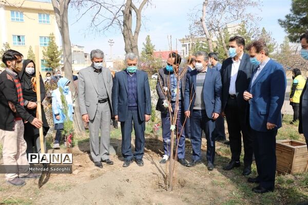 همایش استانی درختکاری توسط دانش آموزان ساعی در طرح ملی کوچ