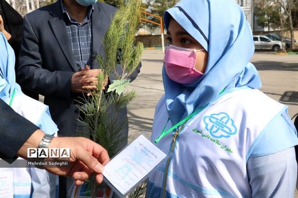 همایش استانی درختکاری توسط دانش آموزان ساعی در طرح ملی کوچ