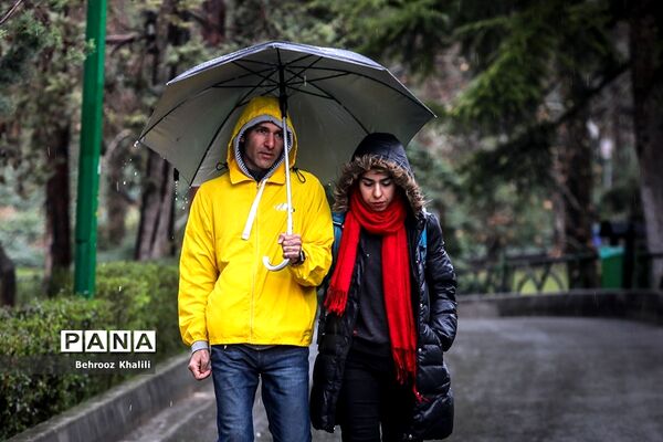تهران بارانی در آخرین روزهای سال
