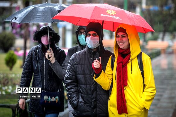 تهران بارانی در آخرین روزهای سال