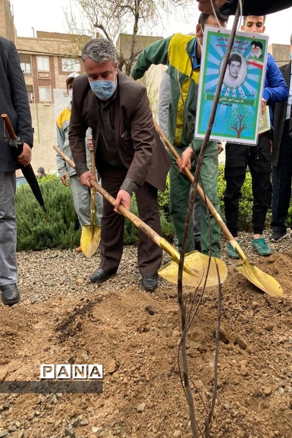 کاشت نهال ایثار به نیابت شهدا در روز شهدا