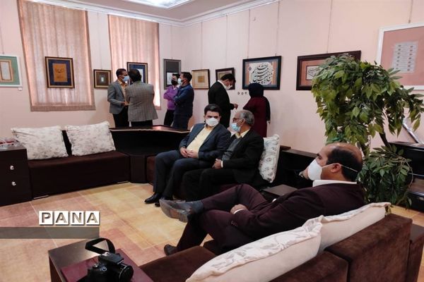 آثار خوشنویسی اساتید و هنرمندان شیرازی در نمایشگاه  بحر عشق در نی‌ریز