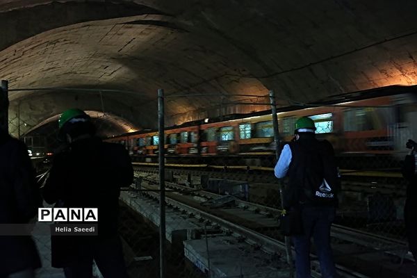 بازدید از نخستین پایانه زیر زمینی مترو