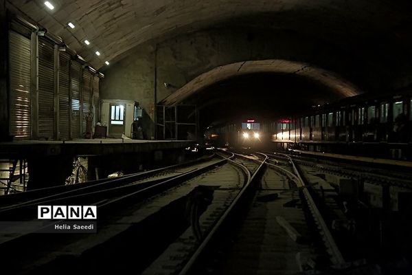 بازدید از نخستین پایانه زیر زمینی مترو