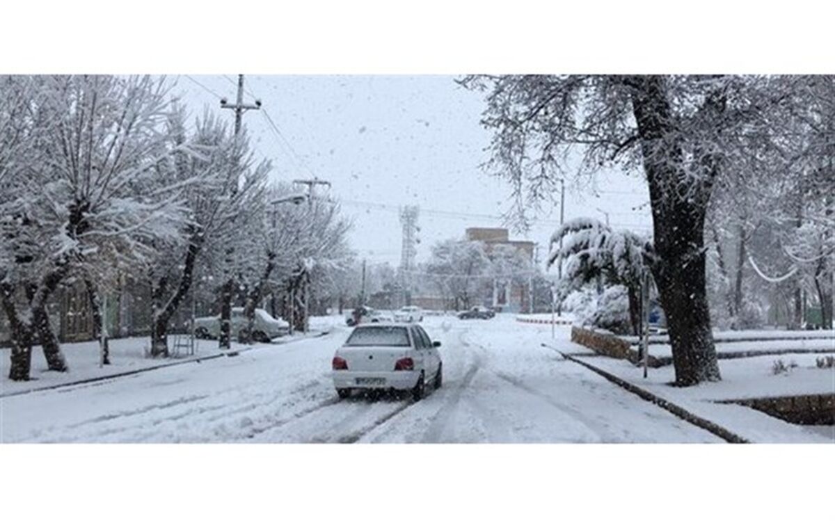 بارش برف و باران در گوشه و کنار استان اصفهان+فیلم