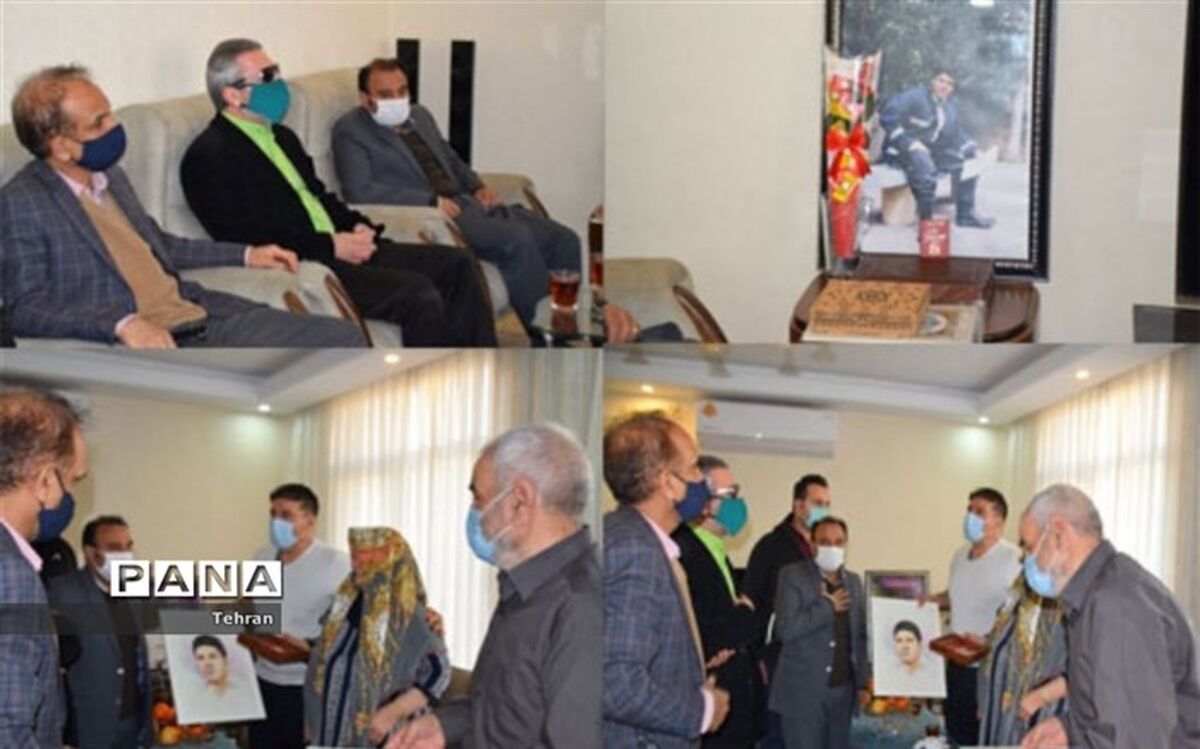 تکریم خانواده شهید آتش نشان ناصر مهرورز در برنامه «مهرآیین»