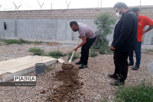 کاشت درخت  به مناسبت چهارشنبه سوری در اهواز