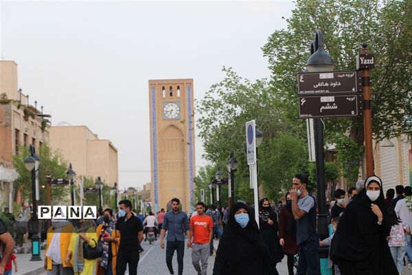حال و هوای بافت جهانشهر یزد در ایام نوروز