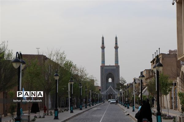 حال و هوای بافت جهانشهر یزد در ایام نوروز