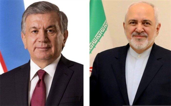 رایزنی محمدجواد ظریف با رئیس‌جمهور ازبکستان