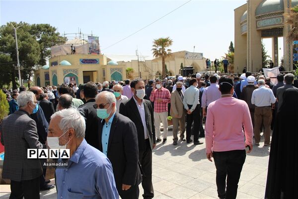 مراسم تشییع پیکرشهید سردارحجازی در استان اصفهان