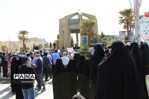مراسم تشییع پیکرشهید سردارحجازی در استان اصفهان