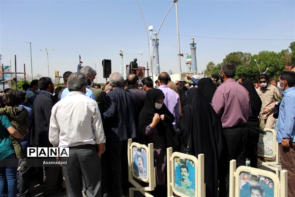 مراسم تشییع پیکرشهید سردارحجازی در استان اصفهان