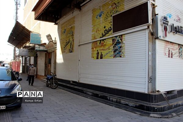 تعطیلی  بازار بوشهردر سایه تشدید محدودیت های کرونایی