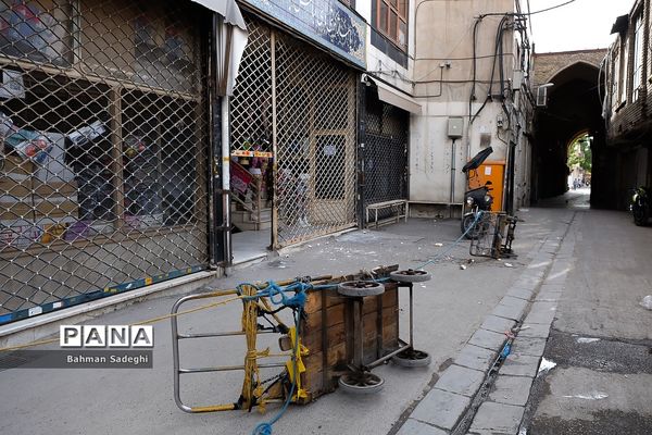 تمدید تعطیلی بازار بزرگ تهران