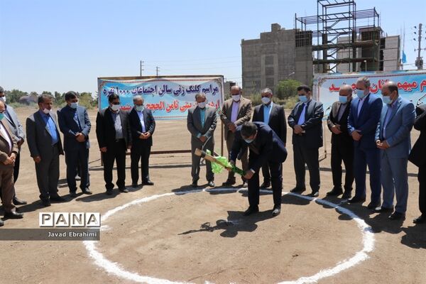 آیین کلنگ زنی سالن اجتماعات 1000 نفره اردوگاه فرهنگی تربیتی ثامن الحجج مشهد