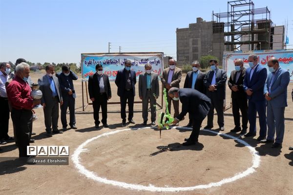 آیین کلنگ زنی سالن اجتماعات 1000 نفره اردوگاه فرهنگی تربیتی ثامن الحجج مشهد