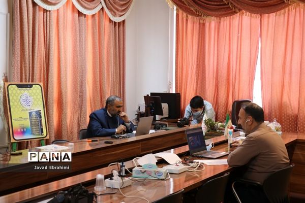 مانور ارتباط تصویری با راه یافتگان به مرحله نهایی مسابقات قرآن عترت و نماز فرهنگیان کشور