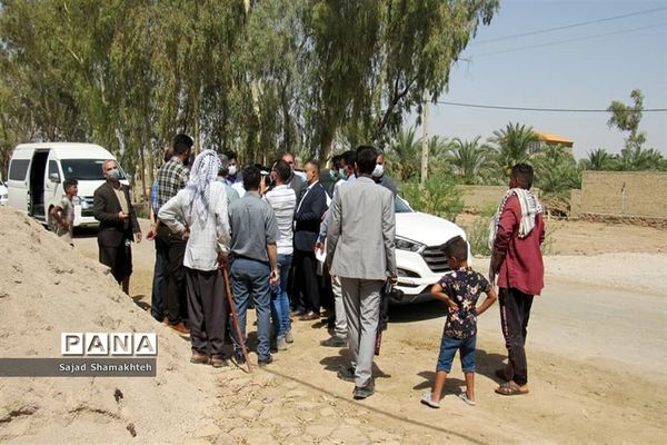 بازدید معاون توسعه روستایی و مناطق محروم رییس جمهوری از روستاهای دغاغله و بامدژ اهواز