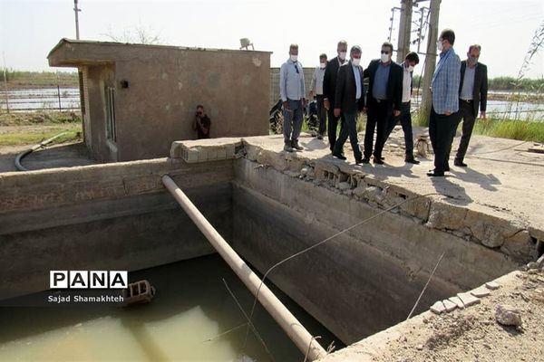 بازدید معاون توسعه روستایی و مناطق محروم رییس جمهوری از روستاهای دغاغله و بامدژ اهواز