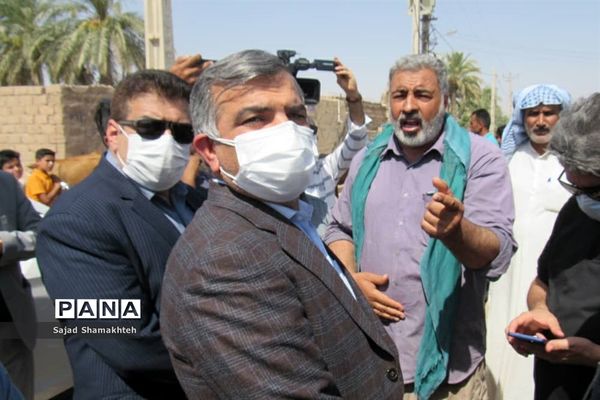 بازدید معاون توسعه روستایی و مناطق محروم رییس جمهوری از روستاهای دغاغله و بامدژ اهواز