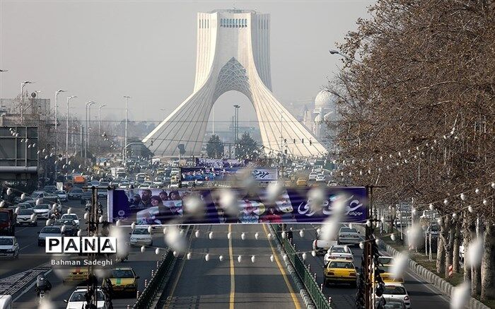 کاهش کیفیت هوای ‌تهران طی امروز