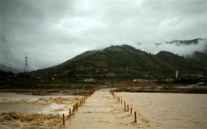 طغیان رودخانه شهر کاج