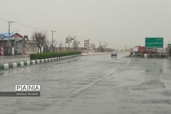 بارش باران شدید  تابستانی  در کاشمر