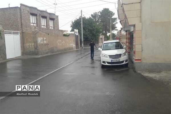 بارش باران شدید  تابستانی  در کاشمر