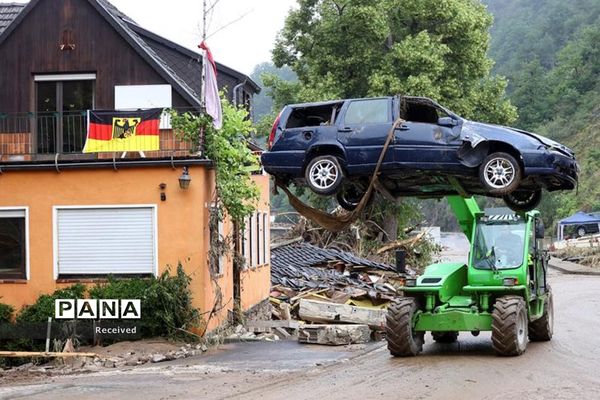 افزایش کشته‌ها در سیلاب های غرب اروپا