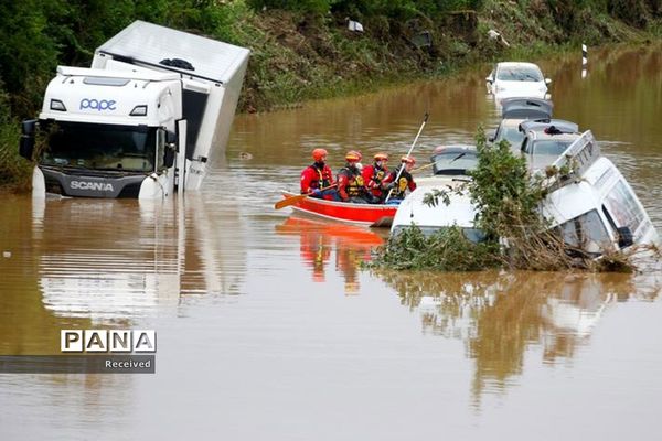 افزایش کشته‌ها در سیلاب های غرب اروپا