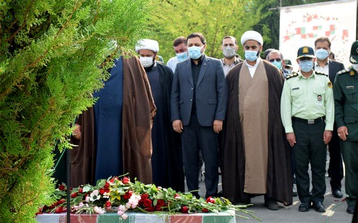 پیکر مطهر شهید گمنام در صدا و سیمای مرکز کهگیلویه و بویراحمد آرام گرفت