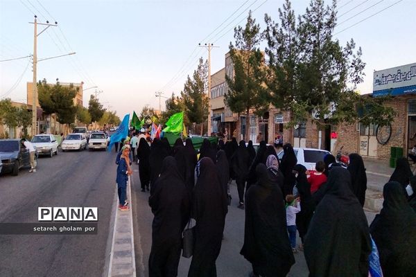 کاروان عاشقان ولایت امروز در شهرستان درمیان