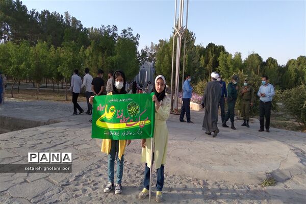 کاروان عاشقان ولایت امروز در شهرستان درمیان