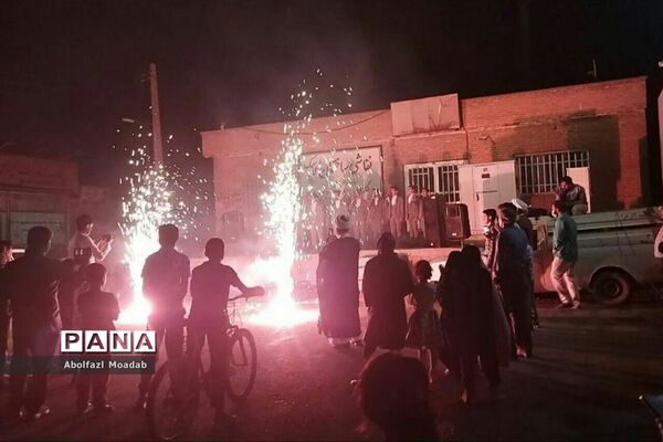 برگزاری و اجرای کاروان شادی در مرکز روستای دهنو به مناسبت عید غدیر خم