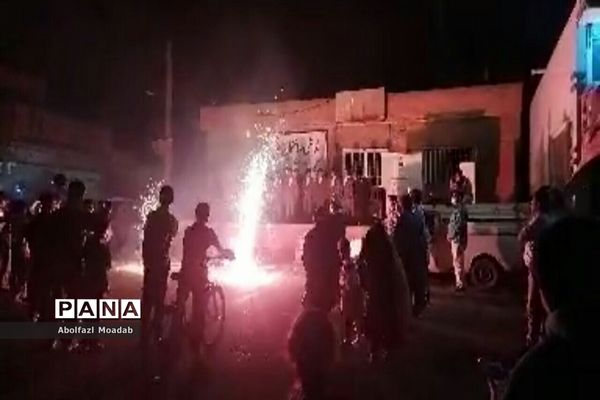 برگزاری و اجرای کاروان شادی در مرکز روستای دهنو به مناسبت عید غدیر خم