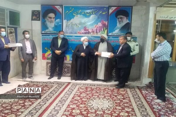 تجلیل از زحمات  کارکنان و نوغلامان حسینی  مسجد جامع شهرستان خلیل آباد