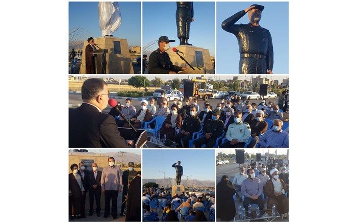 رونمایی از تندیس سردار شهید نورعلی شوشتری در نیشابور