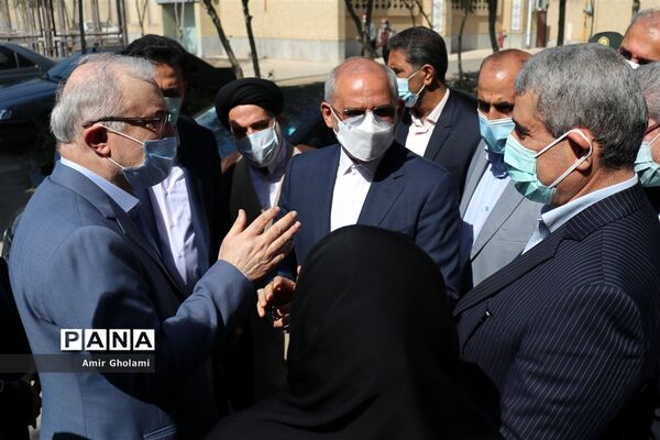 مراسم افتتاحیه پایگاه تجمیعی واکسیناسیون کووید- ۱۹ فرهنگیان